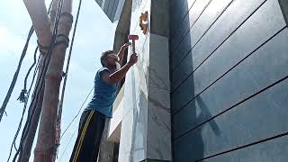 How To Install Large Format Tiles  OPTIMA  Laying and jointing largeformat tiles Construction [upl. by Iruahs]