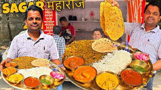 38000₹ KG हींग लगाता हूँ । Faridabad के Sagar महाराज की पीताम्बर Grand Thali । Street Food India [upl. by Yecnuahc202]