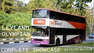 SBST Retired Air Con Leyland Olympian Alexander 12m Complete Showcase [upl. by Sitnik]