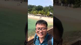 Singapore visit  3rd day  Visiting Sentosa Beach Part 1 of 2 [upl. by Retsae]