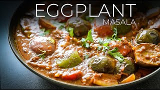 This CRAZY tasty Eggplant Masala Recipe is AUBERGENIUS [upl. by Maxey869]