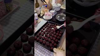 오레오 레드벨벳 미니 쿠키 Oreo red velvet bite cookies🖤♥️asmr baking 베이킹 [upl. by Auqinat]