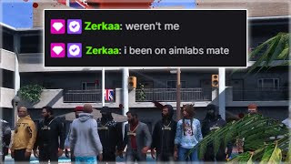 Louu NO BALLSED Zerkaa And it BACKFIRED  Mandem NoPixel GTA RP [upl. by Pozzy]