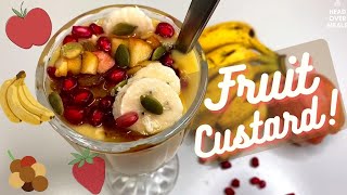 Fruit Custard  Healthy Desserts  Quick Dessert Recipe  How to make Custard at Home  Kids Recipes [upl. by Derek]