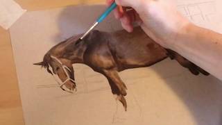 Blending Prismacolor Colored Pencil With Odorless Mineral Spirits  Timelapse [upl. by Eruot]