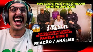 HISTÓRICO FAVELA VIVE 5  ADL MAJOR RD MC HARIEL MC MARECHAL E LECI BRANDÃO REAÇÃO ANÁLISE [upl. by Joeann]