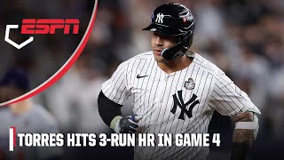 Gleyber Torres’ HR blows World Series Game 4 wide open for Yankees  ESPN MLB [upl. by Ailic]