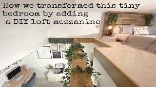 Mezzanine loft tiny bedroom transformation [upl. by Jonathan9]