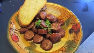 Spanish Cuisine Chorizo al Vino Tinto [upl. by Sorgalim]