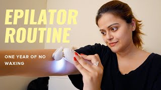 I Cut Out Waxing For An Epilator  My Hair Removal Routine Demo amp Review After 1 Year [upl. by Nalda196]