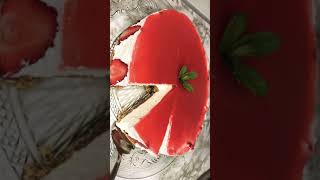 Recette de Cheesecake à la fraiseStrawberry cheesecake recipeRicetta cheesecake alle fragole 🍓🍰 [upl. by Anrat]