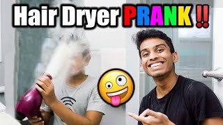 Hair Dryer PRANK⁉️ 😂  My best Prank EVER  VelBros Tamil [upl. by Montford950]