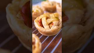 Muffin Tin Mini Apple Pies 🥧 So cute for Thanksgiving or Friendsgiving 🍎 baking recipes [upl. by Nilved]