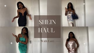 Trying on my SHEIN dresses  A SHEIN HAUL  🤍🎀 [upl. by Dymphia]