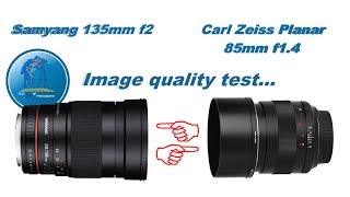 Carl Zeiss Planar image quality versus Samyang image quality  85mm vs 135mm [upl. by Ennirroc282]