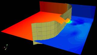 twoway coupled fluidstructure interaction FSI simulation with cracking [upl. by Nowaj]