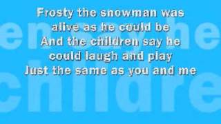 Frosty The Snowman  Lyrics [upl. by Nehcterg]