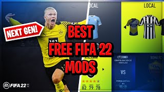 BEST FREE FIFA 22 MODS NEXT GEN amp ALL LICENSED TEAMS [upl. by Pussej]