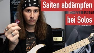 EGitarre lernen  Saiten abdämpfen bei Solos  Guitar Master Plan [upl. by Yenial]