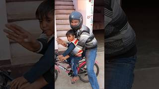 papa hmesa helmet ⛑️ bhul jate hai ⛑️🥰  funny short 😁 [upl. by Hsepid495]