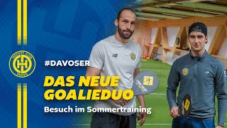 Das neue Goalieduo  Besuch im Sommertraining [upl. by Aehs188]