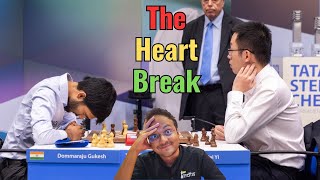 Why was Gukesh heartbroken  Gukesh vs Wei Yi  Playoff finals  Tata Steel Masters 2024 [upl. by Aihsaei]