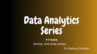 Numpy  Python Library [upl. by Maye]