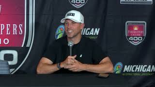 Denny Hamlin Billy Scott talk Michigan win [upl. by Ivek]