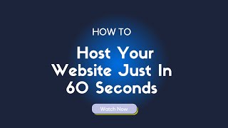 Site Hosting Free in Just 1 Minute  Quick amp Easy Steps for Beginners [upl. by Ojillek141]