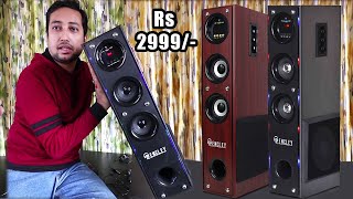 Bencley Bluetooth Tower Speaker Unboxing amp Review 🔊🎵 Super Duper Bass Party Speaker in Rs 2999 only [upl. by Gwynne]