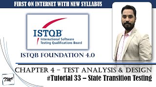 ISTQB FOUNDATION 40  Tutorial 33  State Transition Testing  Test Case Design Techniques  CTFL [upl. by Thurber]