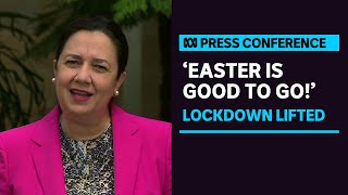 Brisbane COVID19 lockdown lifted in time for Easter holidays  ABC News [upl. by Nikolas]