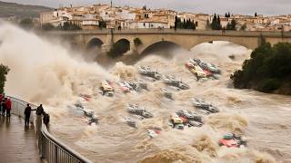 Living disaster Majorca island flooded houses collapsed into sea storm Spain [upl. by Yennek729]