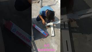 AC Installation please share like amp subscribe [upl. by Arvo]