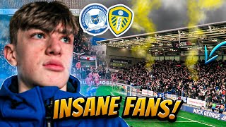 CRAZY LEEDS UNITED AWAY FANS TAKEOVER PETERBOROUGH [upl. by Soni995]