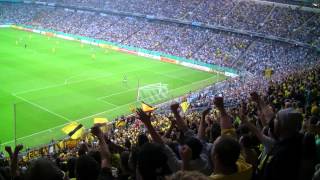 1860 München und BVB Fans singen gemeinsam quotScheiß FC Bayernquot  BVB TSV 1860 München DFB Pokal [upl. by Vi]