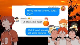 Computerllamas with hats 3haikyuu lyric prankhaikyuu texting story [upl. by Bora641]