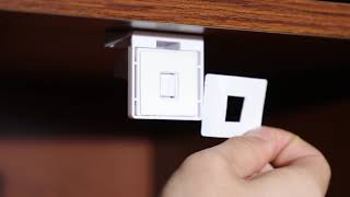 How to install cupboard locks with adaptor [upl. by Dnalor]