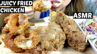 ASMR THANK YOU for 33K  Homemade Fried Chicken amp Onion Rings Mukbang recipe suellASMR [upl. by Denison]