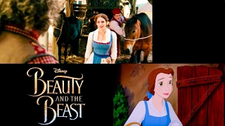 quotBellequot Song Disneys Beauty and the Beast Comparison 1991 vs 2017 Animated vs Live Action [upl. by Lleraj]