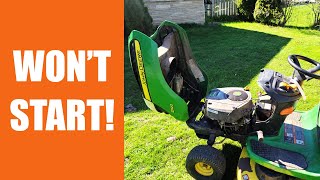 Fixing A John Deere Lawn Tractor That Wont Crank Over  Simple Diy Solutions [upl. by Rainer]