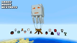 SURVIVAL MOVIE GHAST HOUSE WITH 100 NEXTBOTS in Minecraft  Gameplay  Coffin Meme [upl. by Rachele561]