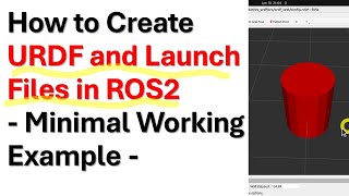 How to Create URDF and Launch Files in ROS2 Minimal Working Example [upl. by Jovitah]