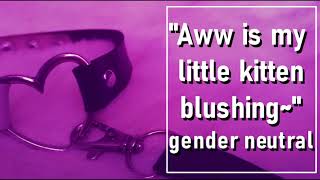 asmr master teases his subby kitten petplay kittenplay gentle dominant gender neutral kittenplay [upl. by Herrle273]