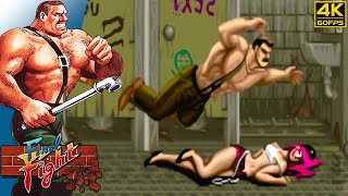 Final Fight  Mike Haggar Arcade  1989 4K 60FPS [upl. by Samara]