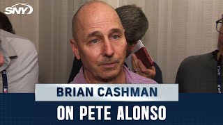 Brian Cashman on Yankees inquiring about Pete Alonso in free agency  SNY [upl. by Auqinimod]