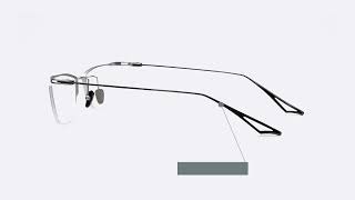 Browline Glasses  The Next Level of Eyewear Fashion Pure Titanium SemiRimless Eyeglass Frames [upl. by Refynnej]