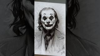 Meine erste Zeichnung nach über einem Jahr der Joker😊 kunst zeichnen [upl. by Girardo]