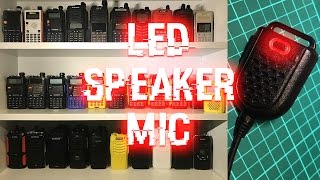 Tiny LED Speaker Mic amp New Radio Video Area [upl. by Aicelf924]