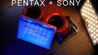 Monster Adapter  Pentax K mount to Sony E mount  Lets talk before you get ready to buy one [upl. by Anawal]